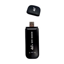 무선 라우터 허브 네트워크 전산 장비 4G LTE 무선 라우터 USB 동글 150Mbps 모뎀 스틱 모바일 광대역 Sim, 1Pcs Black