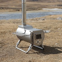캠핑 휴대용 동계 화목난로 불멍 차박 화로 장작 펠릿 화로대 우드 스토브 나무난로, 36cm 굴뚝관 6cm 304