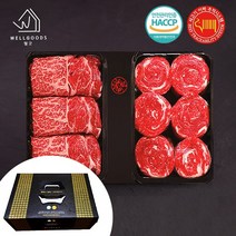 웰굿 [웰굿]미경산 고급암소 한우1+ 등심혼합세트3호 1kg(등심500g불고기500g), 1