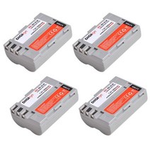 니콘배터리 7.4v 1800mah en-el3e enel3e en el3e 배터리 니콘 d50 d70 d70s d80 d90 d100 d200 d300 d300s d700 호환, 배터리 4개
