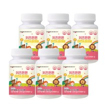 [일동생활건강] 키즈튼튼 아연&셀레늄, 6병, 60정, 60정