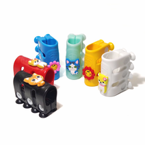 샤워기 홀더 흡착 고정 욕실 이지팡, 레드