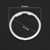 1.8/2mm 자전거 프리 허브 스페이서 로드 바이크 하단 브래킷 플라이휠 카세트 와셔 AL6061 알루미늄 합금, [04] Silver 2mm