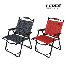 레펙스 유니크 플랫 체어 캠핑체어, 레펙스 유니크 플랫 체어 (레드), 1개