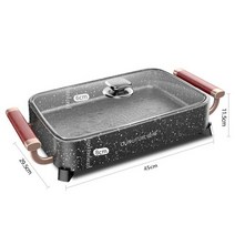 전기 그릴 220v eletric 냄비 비 스틱 바베큐 팬 비 스틱 가전 프라이팬 멀티 쿠커 생선 요리 냄비 기계, 영국