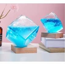 날씨 알려주는 선물용 크리스탈 & 백조 모양 스톰글라스 템포드롭, 흰색