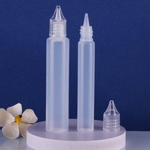 소분 덕용 공병 액상 30ml 15ml 투명 오일 뾰족 캡, 1개