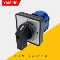 셀렉터 스위치 3단 YMW26-20/2 캠 4 위치 산업용 선택기 DIY 로터리 전환 8 터미널 나사 실버 접촉 LW26 LW28