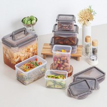 셰프웨어 퍼펙트씰 프레쉬 밀폐 일체형 항균패킹 반찬통 냉장/냉동실 전자렌지 소분 용기, 직사각 1.4L