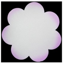 학교/유치원/교실/게시판 환경꾸미기 스치로폼 스티로폼 폼아트 꽃모양판 보라(특대형)