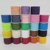 와요또 1mm 컬러 왁스끈 70m 소품 목걸이 팔찌 만들기 팔찌끈, 21.피치