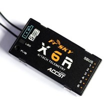 FrSky-X6R 2.4G 16CH SBUS 수신기 PCB 안테나 Taranis X9D Jumper T16 T18 RC 드론용 스마트 포트 데이터, 한개옵션0