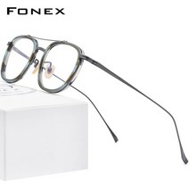 연예인 반무테 금테 반뿔테 대두 성시경 안경테 FNEX 아세테이트 티타늄 레트로 광장 20 빈티지 광