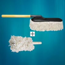 [특대형+미니] 자동차 먼지털이개 차량용 기름걸레, 먼지털이개 (특대형+미니)