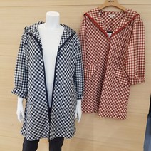 아르테 [온&오프라인 인기상품] 캐주얼 무드로 어디든 걸치기 좋은 잔체크 후드 여름 점퍼