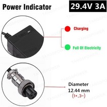 58.8V 3A 전기 자전거 충전기 14S 52V 리튬 배터리 전자 자전거 충전기에 대 한 높은 품질 강한 냉각 팬, 미국, 03 3P GX16_01 미국