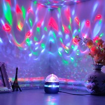 레이져프로젝터 움직이는 무대조명 램디스코 볼 라이트 DJ 크리스마스 프로젝터 스트로브 파티 음악 자동차, 06 Black_01 Crystal Cover