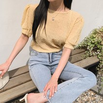 더리린 봄 여성 퍼프 블라우스