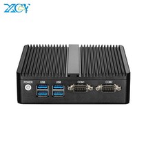 미니 PC 인텔 셀러론 J4125 쿼드코어 2x RS232 듀얼 이더넷 300M WiFi HDMI VGA IPC, 8G RAM 128G SSD WiFi, Pentium 3805U DDR3L