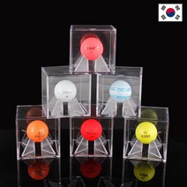 국내생산 골프공 탁구공 강화 아크릴 투명 케이스 사인볼 피규어, 단품, 단품