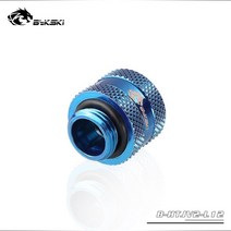 Bykski-하드 튜브 피팅 OD12MM 경질 G1/4 안티 오프 하드 파이프 커넥터 PC 수냉 액세서리, 05 Blue_01 OD12mm