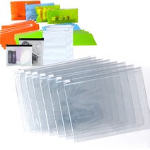 [해피세일] PVC 고주파 지퍼백 투명-25x12cm(10장) 슬라이드지퍼백, 선택:(28YE)투명-25x12(10장)