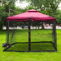 도토로 철통방어 홀딩 파라솔 모기장 실외 캠핑 파라솔방충망, [단일상품]