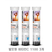 발포 비타민C 1100 3통 물에 타 먹는 발포형 추천, 3개, 20정