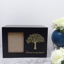 반려동물수목장 강아지 비석사진 루세떼보관함 메모리얼스톤 목걸이, 검은색