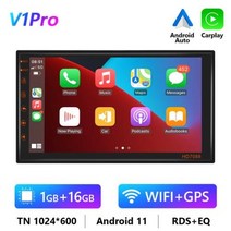 Podofo 2 딘 자동차 라디오 GPS 안드로이드 7 quotCarplay 폭스 바겐 닛산 현대 기아 유니버설 멀티미디어 플레이어 autoradio DSP, 1 16G Carplay