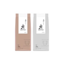 Amazoncojp 한정 AGF 달임 레귤러 원두 진한 향순 마시기 비교 세트 200gX2종 원두 커피 선물 모음 세트