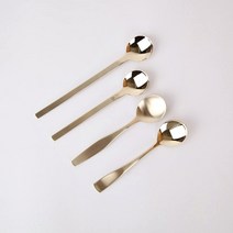 티타늄 빙수스푼 영업용 디저트스푼 아이스크림스푼 4종, 사각 빙수스푼