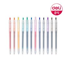 델리 델리 델라이트 중성 컬러 젤펜 다꾸 잉크펜 12색 0.5, 그린(EG118)