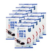 김앤김 김도둑 The 맛있는 양념안된 구운 김 전장 17g 10매 10개 반찬