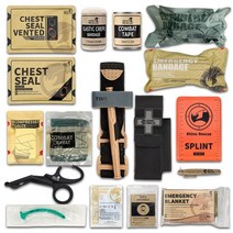 생존 재난 응급 대비 구급 키트 세트 캠핑 재난용품 야외 야생 서바이벌 도구, B. 17pcs-C