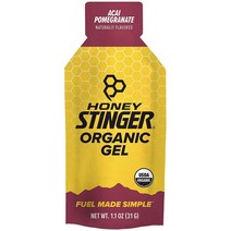 Honey Stinger 허니 스팅어 아사이 석류 에너지젤 글루텐 프리 무카페인 24팩 스포츠 운동 에너지