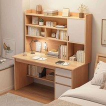 저학년 고학년 여아 남아 책상 공부책상 아이방, 12045 라이트 월넛 컬러 2개 도어 1개