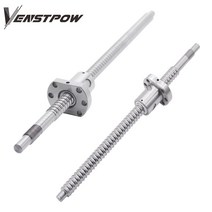 sfu1204 sfu1605 sfu2005 200 250 300 350 400 500 600 800mm 압연 볼스크류 c7 플랜지 단일 볼 너트 엔드 가공 cnc 부품, 500mm