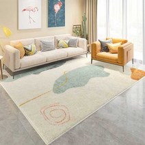 인조양털러그북유럽 카펫 감성 카페트 사계절, R48160x230cm모조10-12MM