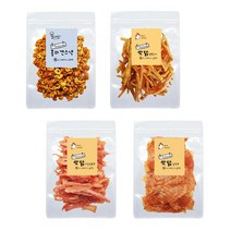 말썽쟁이여름 강아지 애견 반려견 애완견 노견 수제간식 무뼈 닭발 돼지 껍데기 콜라겐 간식 4종, 닭발구이 500g (2봉)