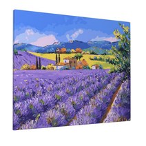 액자 캔버스형보석십자수 Diy세트 라운드 비즈 40 X 50cm, 056.라벤더, 40cm*50cm