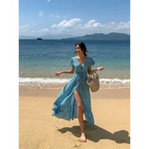 비치 스커트 발리 스윙 여성 원피스 여름 휴양지 룩