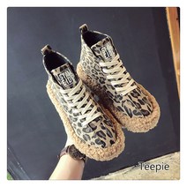 티피 여성 새로운 모든 경기 기모 추가 보온 겨울 면 구두 패션 플랫폼 하이 탑 슈즈