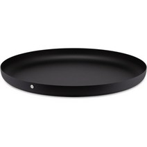 알레시 원형 컬러 스틸 디자인 트레이 쟁반 블랙 35 cm