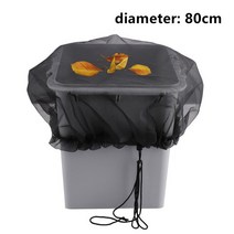 실타프 블랙 헥사 타프 야외 배럴 메쉬 커버 정원 레인 그물 모기 보호 안뜰 물 수집 버킷 수확 도구, 02 80cm