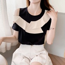 모찌봉 / 언발란스 오프숄더 프릴 블라우스