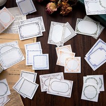빈티지 라벨 프레임 떡메 페이퍼 메모지 100장 다꾸 10종, 7.철괴 (ME-2777)