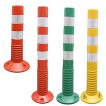 주차 차단봉 중앙분리대 차단봉 안전바 볼라드 내구성, 70cm 빨간색과 흰색(플라스틱) 0.25KG