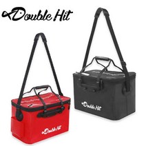더블히트 다용도 보조가방 (바다낚시밑밥통), 블랙 45cm