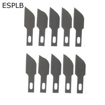 다기능 휴대 조각 곡선 칼 스테인레스 스틸 교체 금속 블레이드 나무 공예 칼날 10pcs 1/3/7/16/12/4/11/A1, 06 E